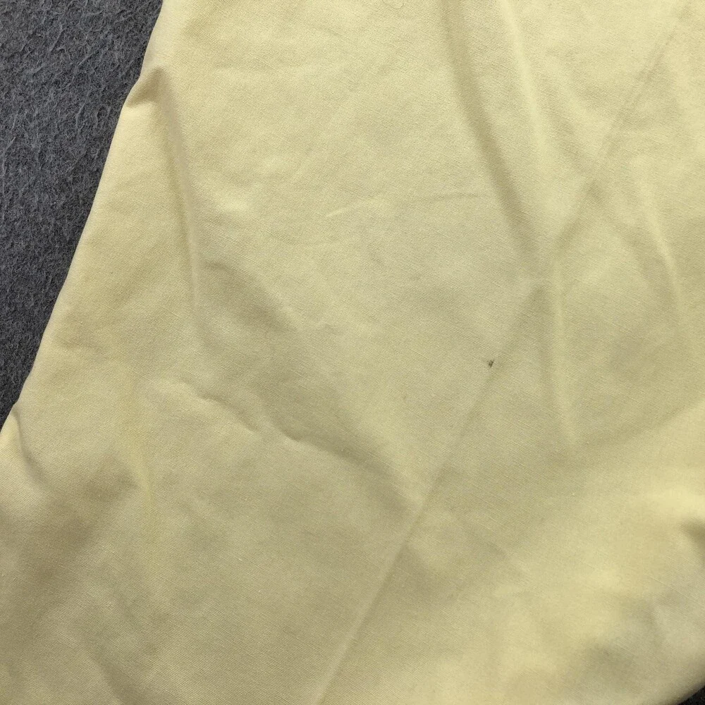 Vintage Orvis Pants Mens 38x32 Yellow Chino Straight Leg Casual Cotton 70s USA